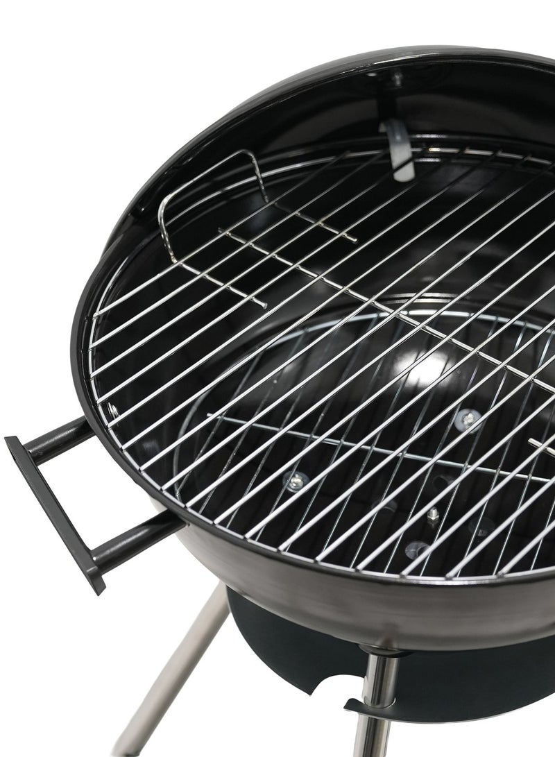 رينوفو غلاية شواء محمولة صغيرة الحجم للشواء في الهواء الطلق من رينوفو، شواية فحم بقطر 47 سم مع عجلات، اسود - Image 5